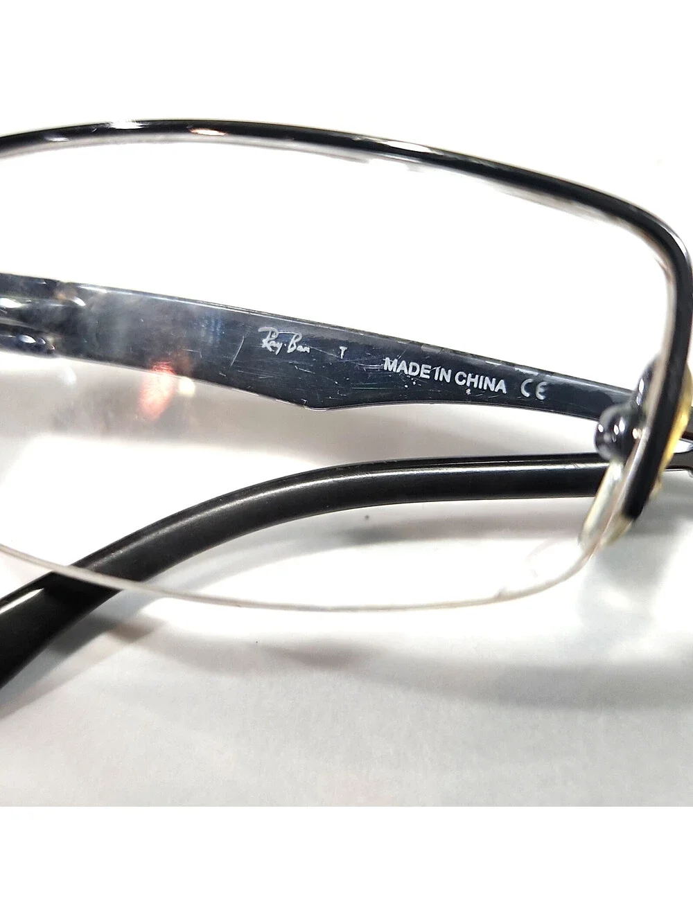 Ray Ban RB6156 2507 Silver Rectangle Eyeglasses 52-17 140